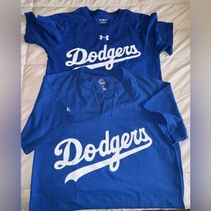 Bundle 2 Majestic Kids Royal Blue Dodgers Tee